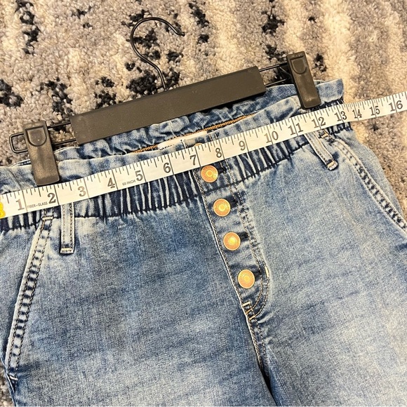 Abercrombie Kids Pull On Elastic Waist Paper Bag Denim 13/14 Girls - Picture 5 of 6
